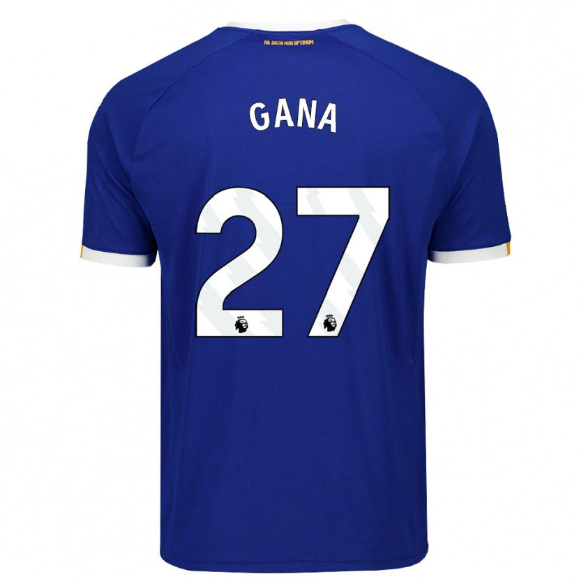 Danxen Enfant Maillot Idrissa Gueye #27 Bleu Blanc Jaune Tenues Domicile 2026/27 T-Shirt