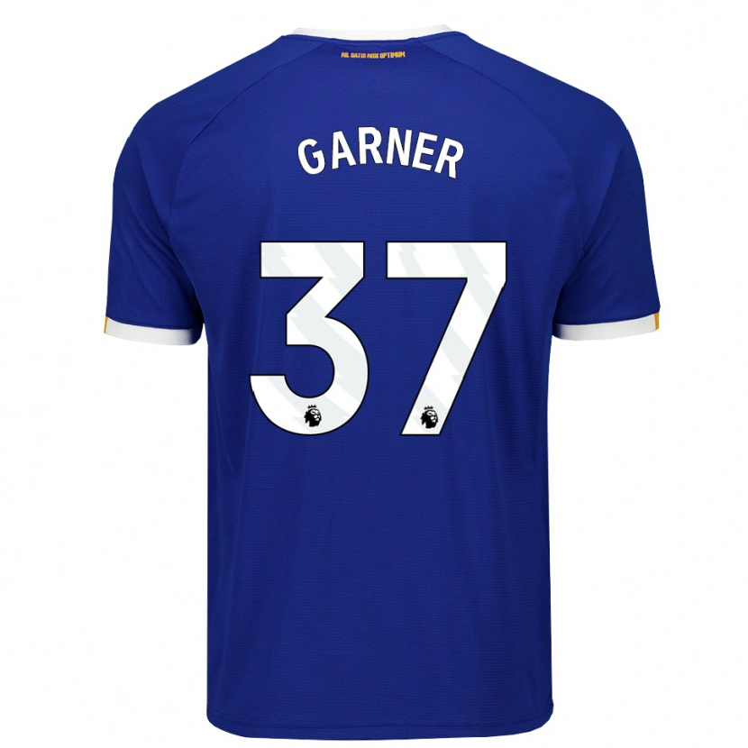 Danxen Enfant Maillot James Garner #37 Bleu Blanc Jaune Tenues Domicile 2026/27 T-Shirt