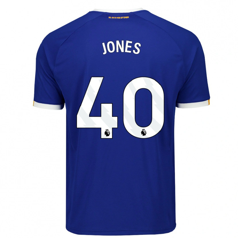 Danxen Enfant Maillot Ellie Jones #40 Bleu Blanc Jaune Tenues Domicile 2026/27 T-Shirt