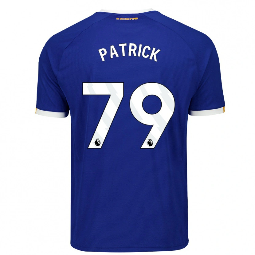 Danxen Enfant Maillot Seve Patrick #79 Bleu Blanc Jaune Tenues Domicile 2026/27 T-Shirt