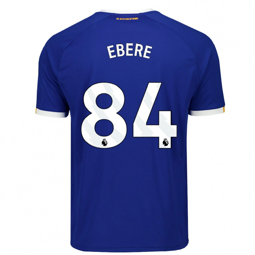 Danxen Enfant Maillot Coby Ebere #84 Bleu Blanc Jaune Tenues Domicile 2026/27 T-Shirt