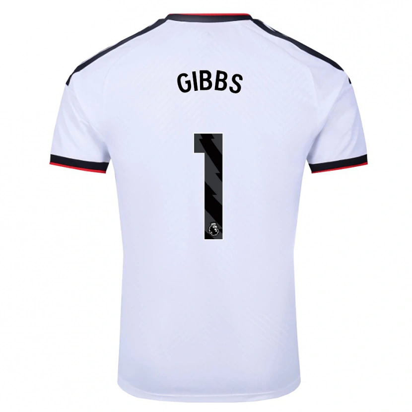 Danxen Enfant Maillot Frankie Gibbs #1 Blanc Noir Rouge Tenues Domicile 2026/27 T-Shirt
