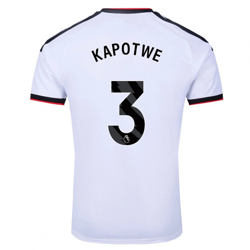 Danxen Enfant Maillot Chase Kapotwe #3 Blanc Noir Rouge Tenues Domicile 2026/27 T-Shirt