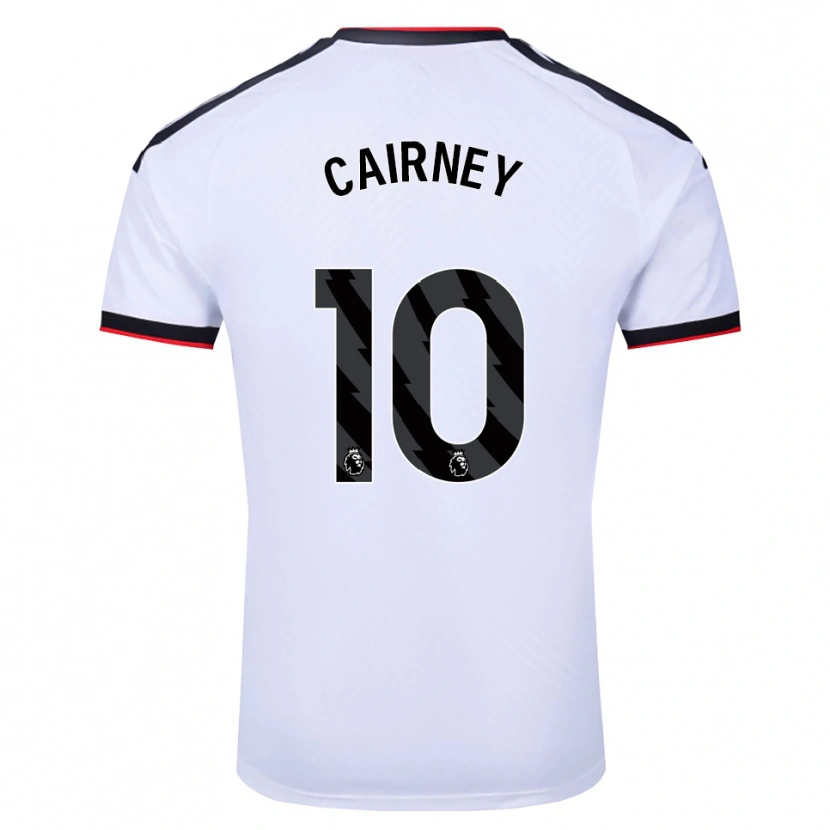 Danxen Enfant Maillot Tom Cairney #10 Blanc Noir Rouge Tenues Domicile 2026/27 T-Shirt