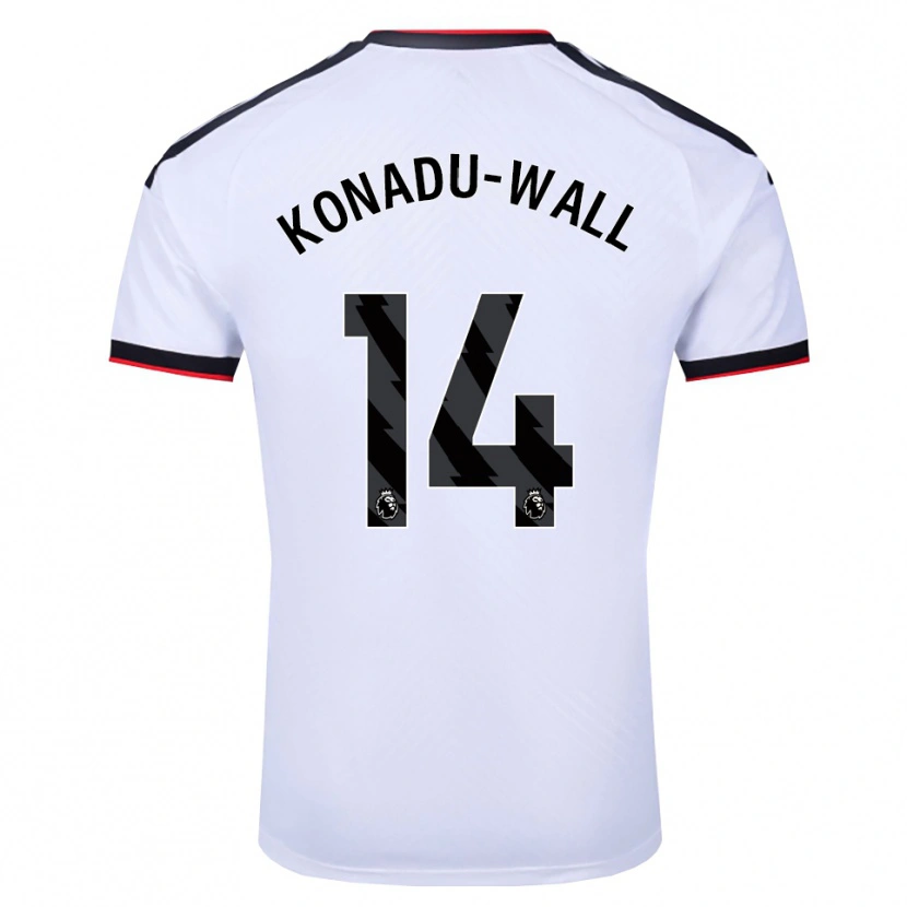 Danxen Enfant Maillot Lewis Konadu-Wall #14 Blanc Noir Rouge Tenues Domicile 2026/27 T-Shirt