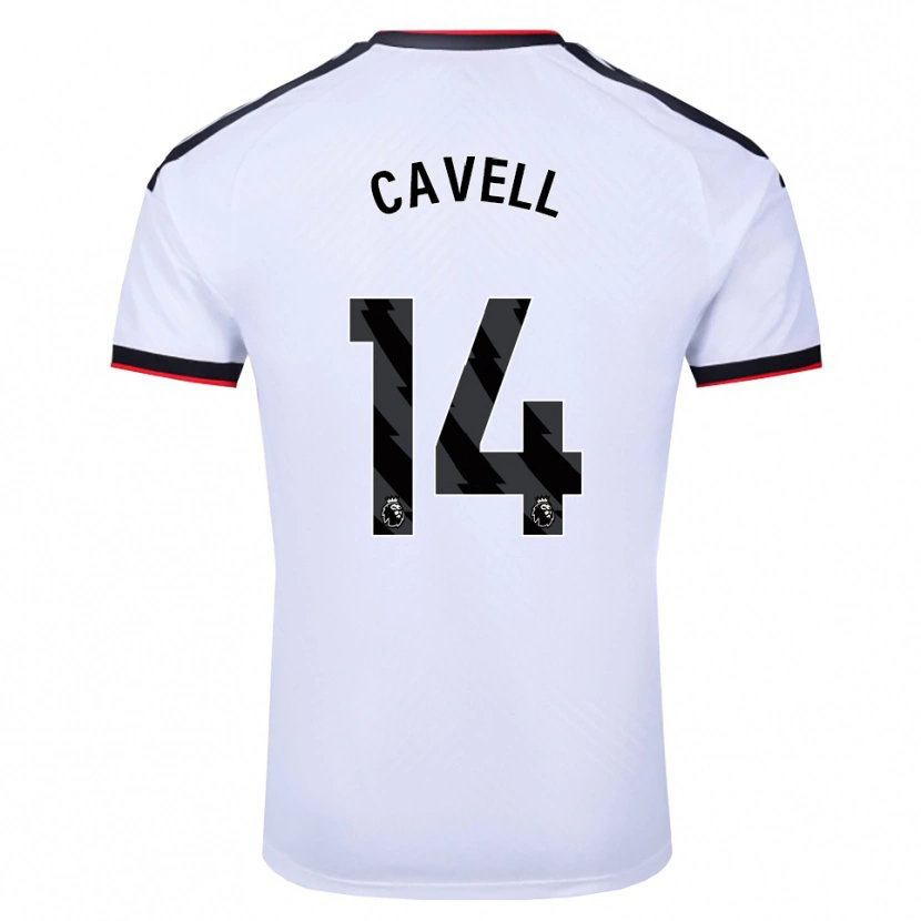 Danxen Enfant Maillot Tarrell Cavell #14 Blanc Noir Rouge Tenues Domicile 2026/27 T-Shirt