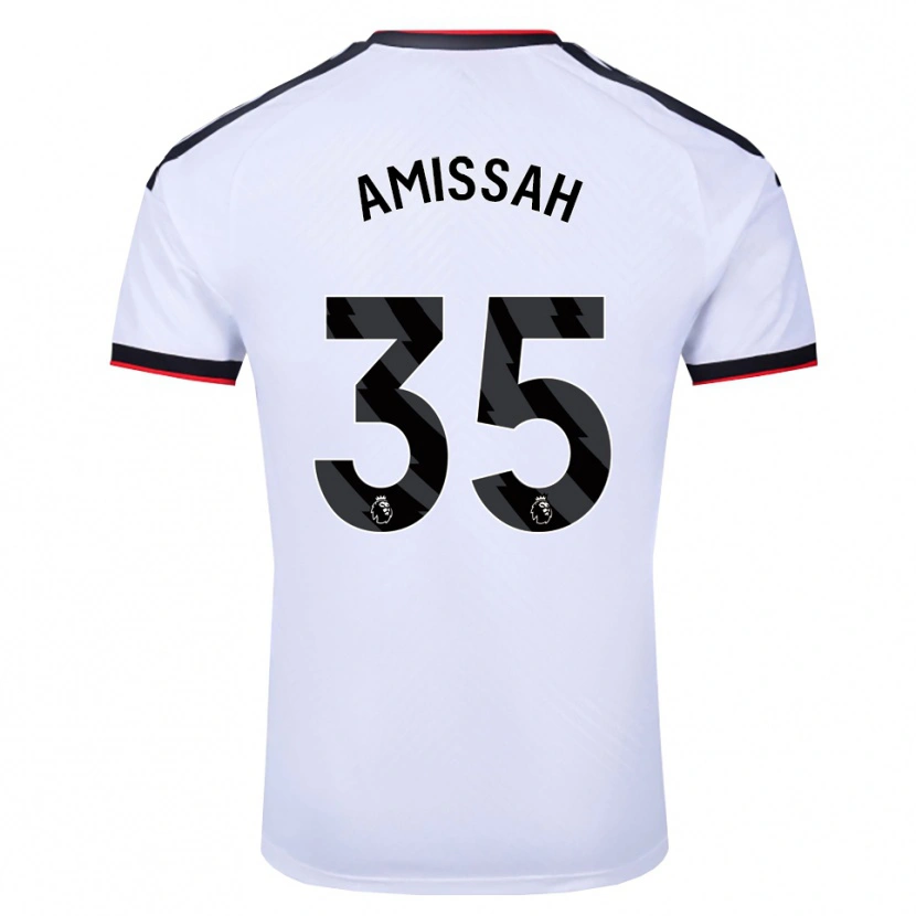 Danxen Enfant Maillot Sam Amissah #35 Blanc Noir Rouge Tenues Domicile 2026/27 T-Shirt