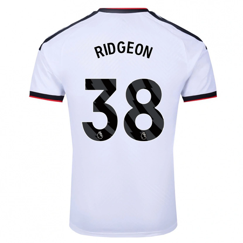Danxen Enfant Maillot Seth Ridgeon #38 Blanc Noir Rouge Tenues Domicile 2026/27 T-Shirt