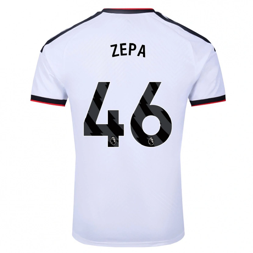 Danxen Enfant Maillot Macauley Zepa #46 Blanc Noir Rouge Tenues Domicile 2026/27 T-Shirt