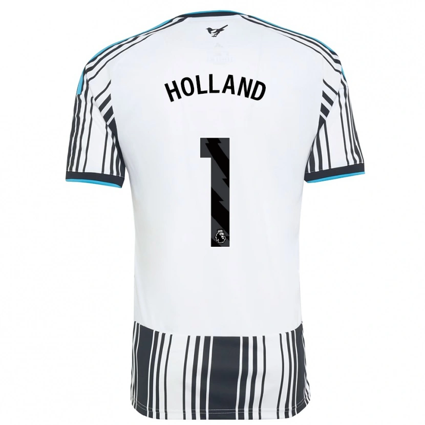 Danxen Enfant Maillot Oliver Holland #1 Skyblue Noir Blanc Tenues Domicile 2026/27 T-Shirt