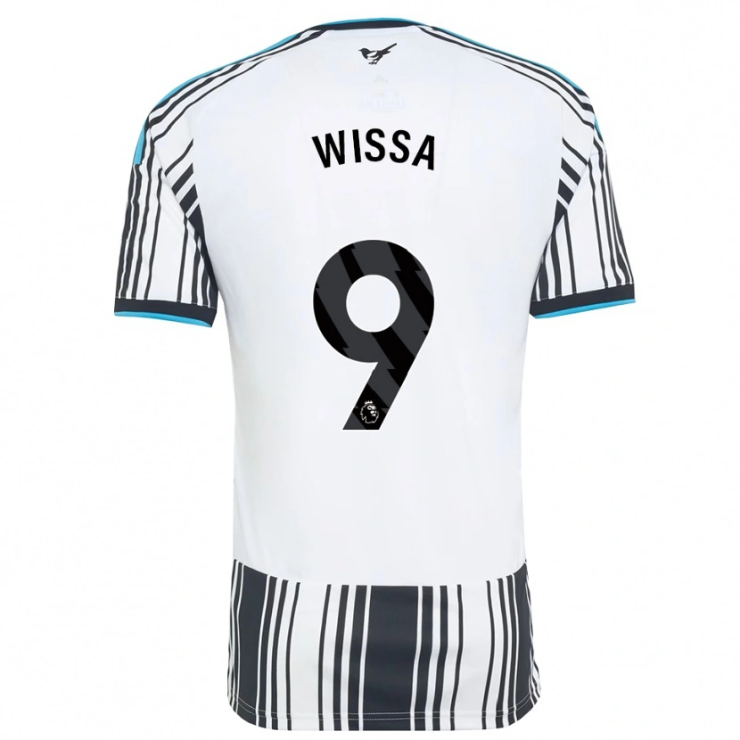 Danxen Enfant Maillot Yoane Wissa #9 Skyblue Noir Blanc Tenues Domicile 2026/27 T-Shirt