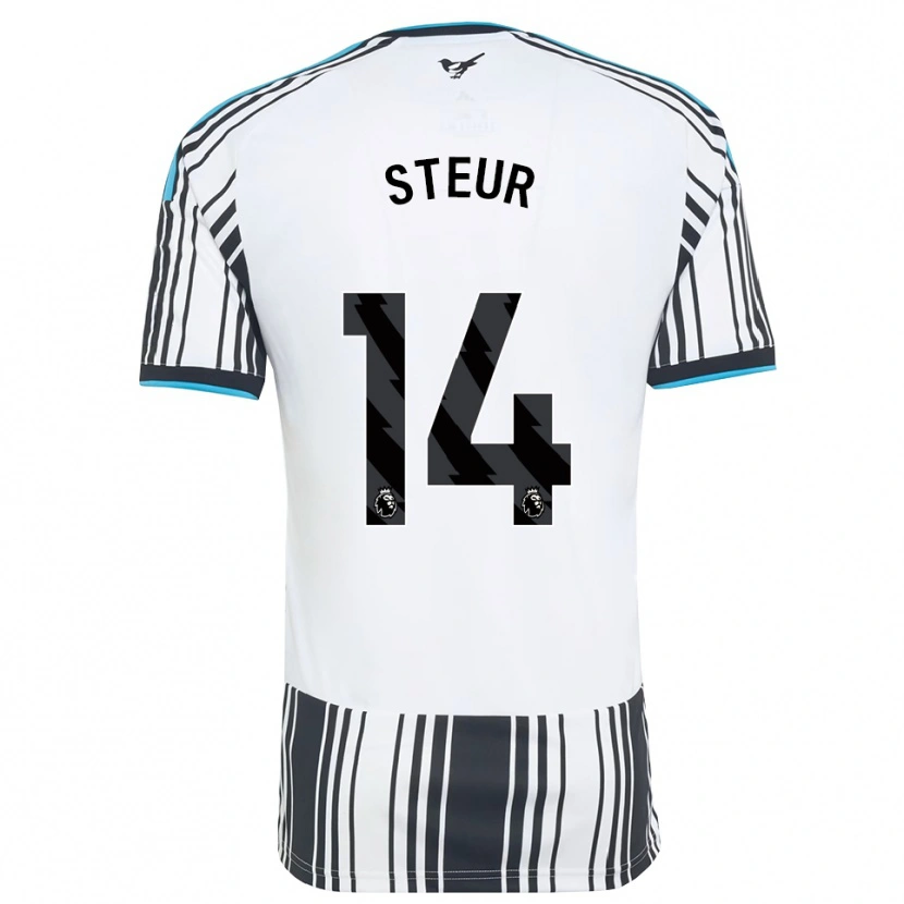 Danxen Enfant Maillot Sean Steur #14 Skyblue Noir Blanc Tenues Domicile 2026/27 T-Shirt