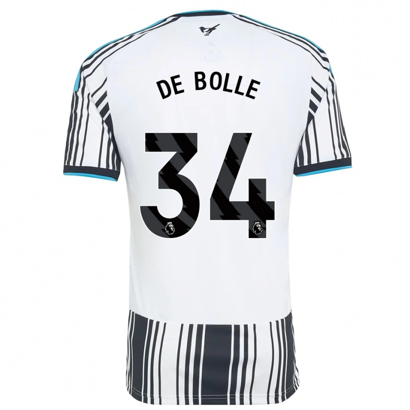 Danxen Enfant Maillot Lucas De Bolle #34 Skyblue Noir Blanc Tenues Domicile 2026/27 T-Shirt