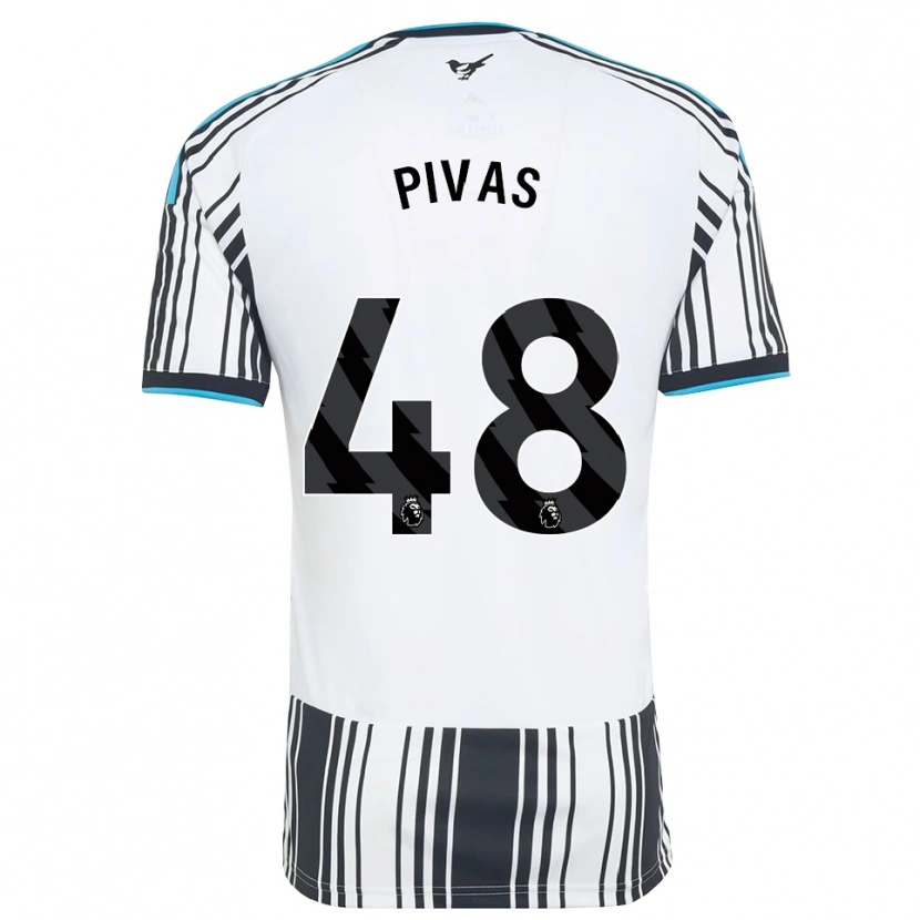 Danxen Enfant Maillot Miodrag Pivaš #48 Skyblue Noir Blanc Tenues Domicile 2026/27 T-Shirt