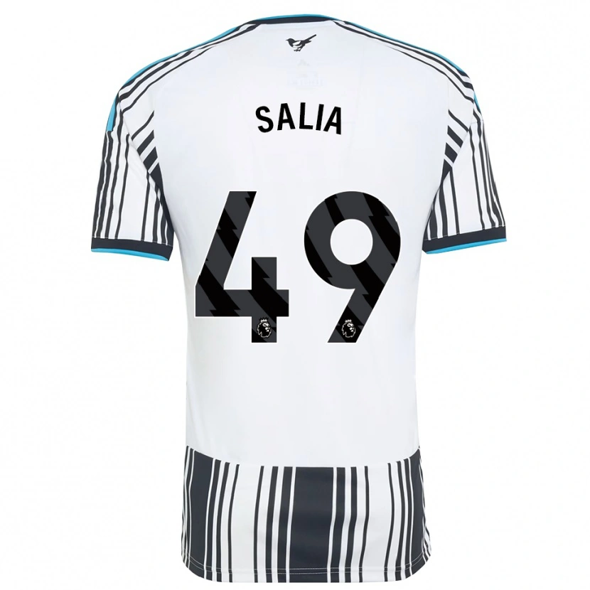 Danxen Enfant Maillot Vakhtang Salia #49 Skyblue Noir Blanc Tenues Domicile 2026/27 T-Shirt