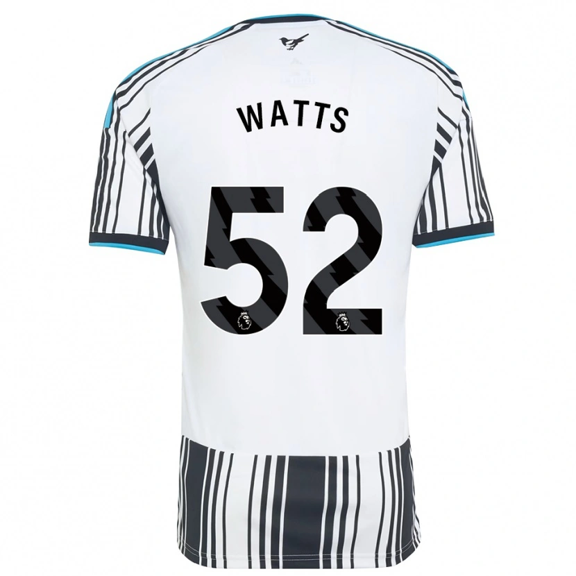 Danxen Enfant Maillot Logan Watts #52 Skyblue Noir Blanc Tenues Domicile 2026/27 T-Shirt