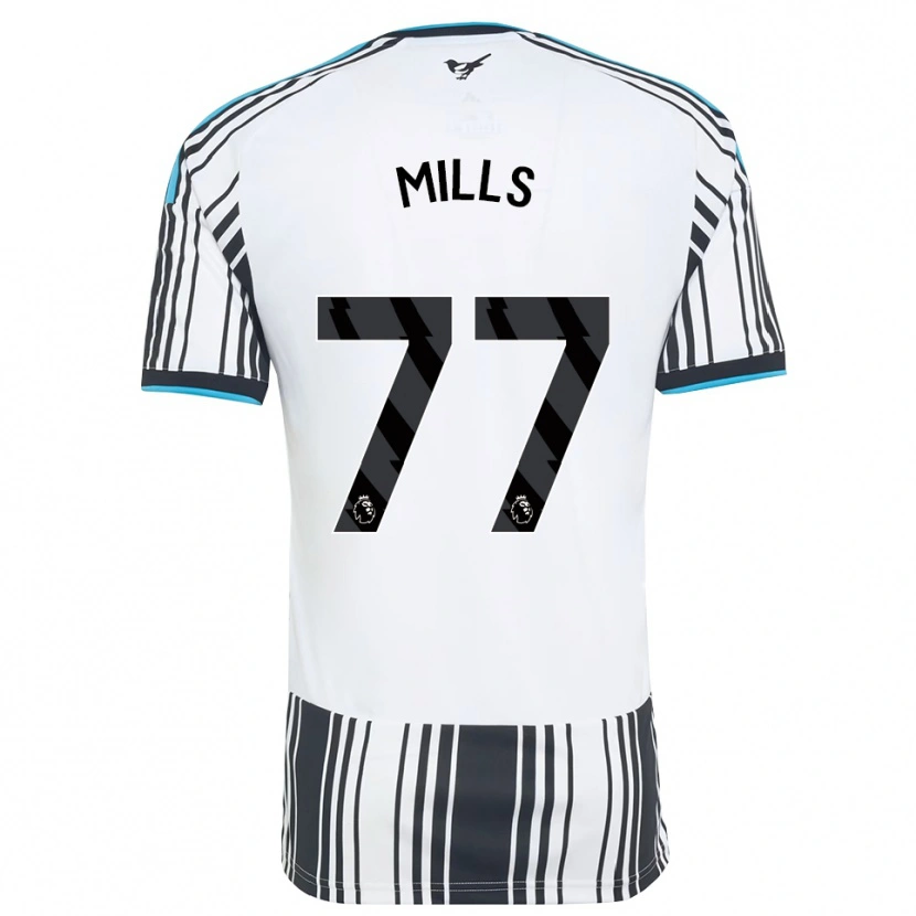 Danxen Enfant Maillot Michael Mills #77 Skyblue Noir Blanc Tenues Domicile 2026/27 T-Shirt