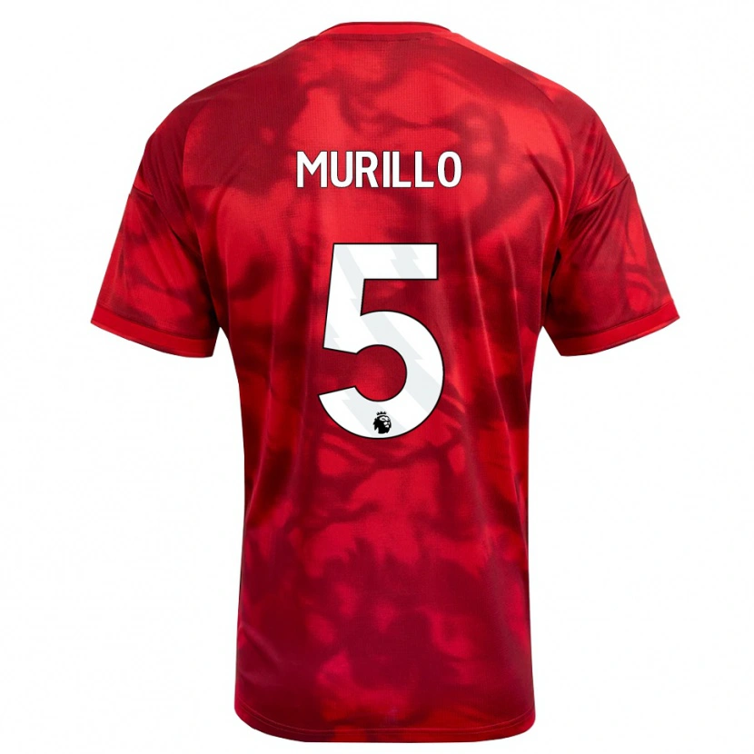 Danxen Enfant Maillot Murillo Santiago Costa Dos Santos #5 Cramoisi Blanc Tenues Domicile 2026/27 T-Shirt
