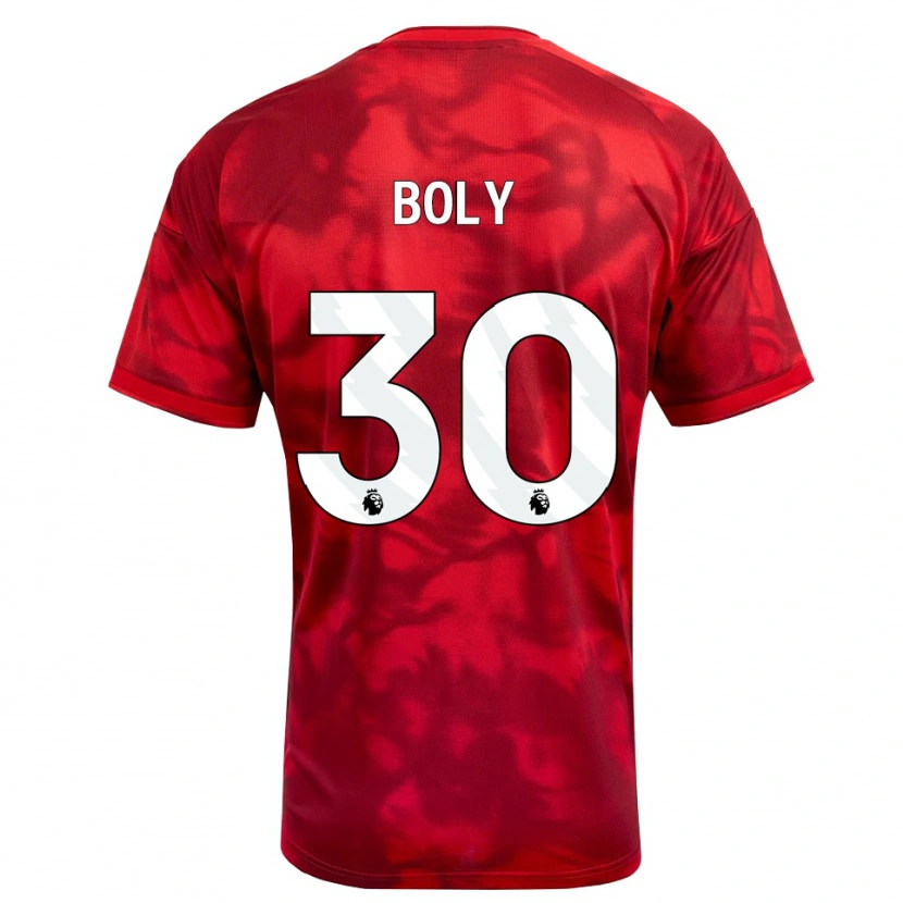 Danxen Enfant Maillot Willy Boly #30 Cramoisi Blanc Tenues Domicile 2026/27 T-Shirt