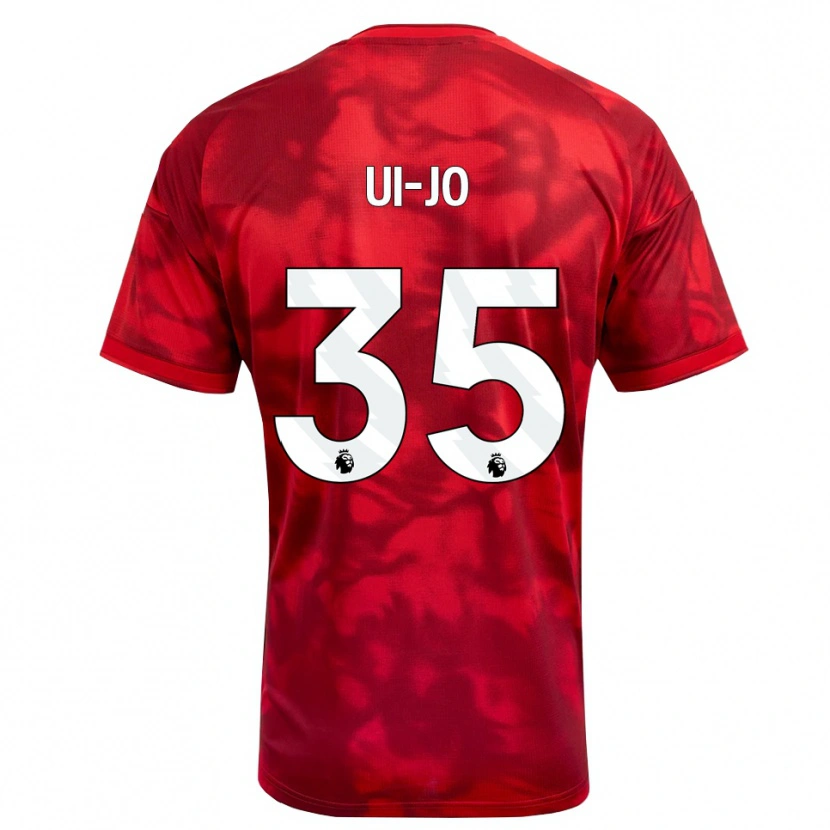 Danxen Enfant Maillot Ui-Jo Hwang #35 Cramoisi Blanc Tenues Domicile 2026/27 T-Shirt