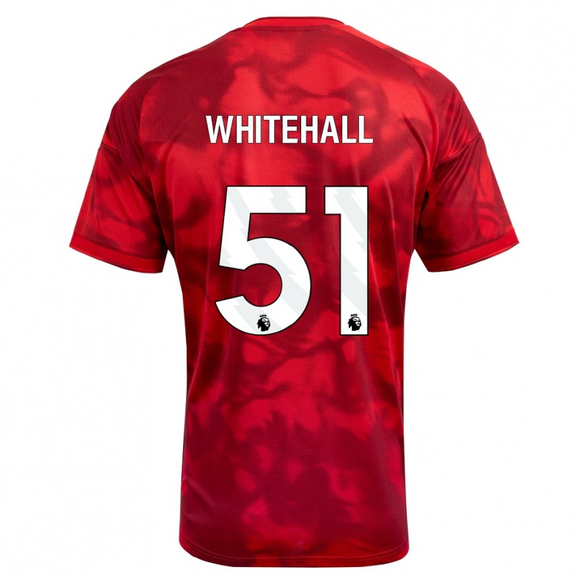 Danxen Enfant Maillot Archie Whitehall #51 Cramoisi Blanc Tenues Domicile 2026/27 T-Shirt