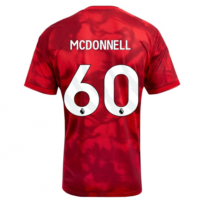 Danxen Enfant Maillot Grady Mcdonnell #60 Cramoisi Blanc Tenues Domicile 2026/27 T-Shirt