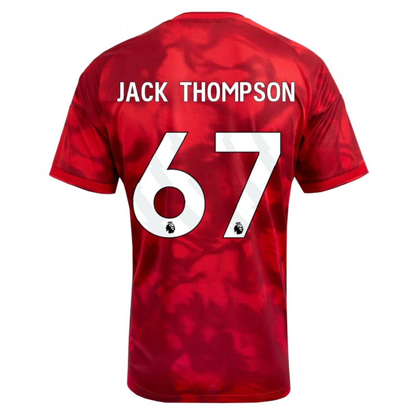 Danxen Enfant Maillot Jack Thompson #67 Cramoisi Blanc Tenues Domicile 2026/27 T-Shirt
