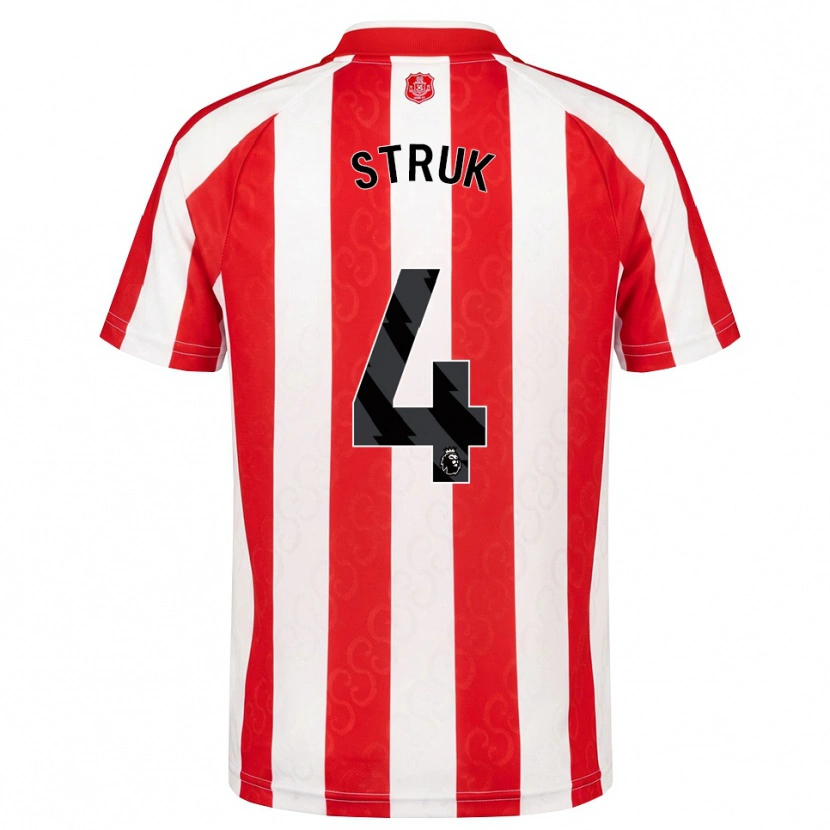 Danxen Enfant Maillot Ivan Struk #4 Rouge Blanc Noir Tenues Domicile 2026/27 T-Shirt