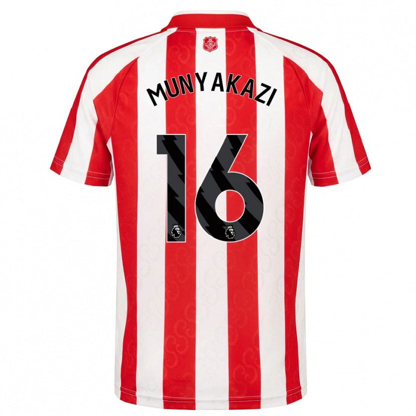 Danxen Enfant Maillot Kay Munyakazi #16 Rouge Blanc Noir Tenues Domicile 2026/27 T-Shirt
