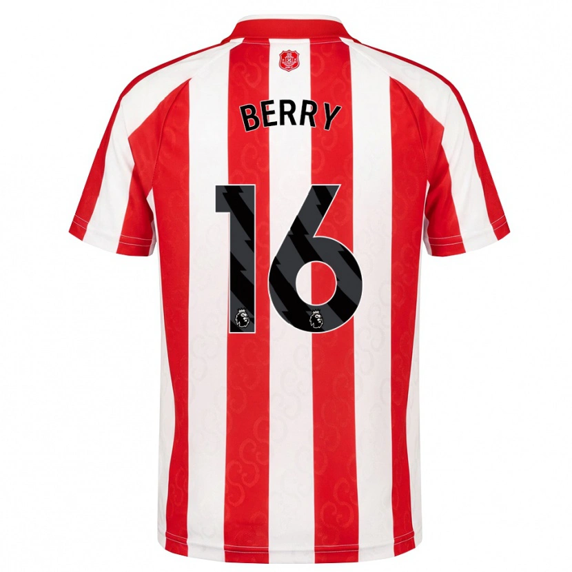 Danxen Enfant Maillot Ethan Berry #16 Rouge Blanc Noir Tenues Domicile 2026/27 T-Shirt