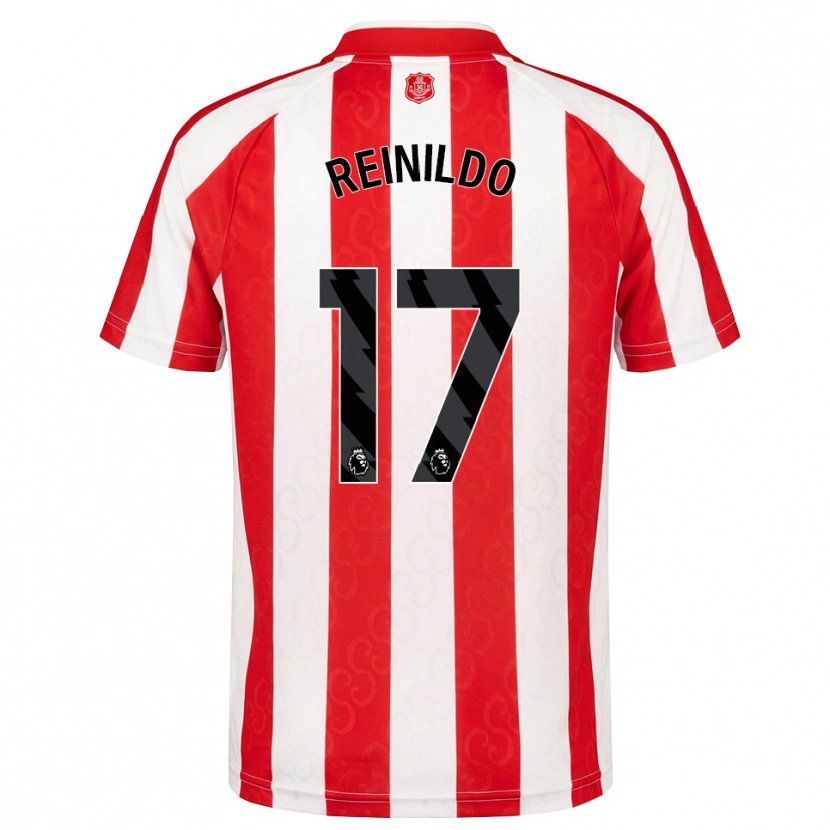 Danxen Enfant Maillot Reinildo Mandava #17 Rouge Blanc Noir Tenues Domicile 2026/27 T-Shirt