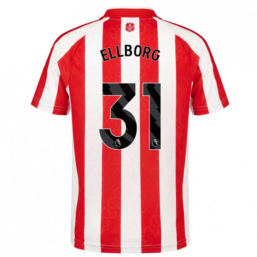 Danxen Enfant Maillot Melker Ellborg #31 Rouge Blanc Noir Tenues Domicile 2026/27 T-Shirt