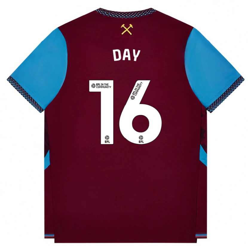 Danxen Enfant Maillot Frankie Day #16 Bourgogne Cornflowerblue Tenues Domicile 2026/27 T-Shirt