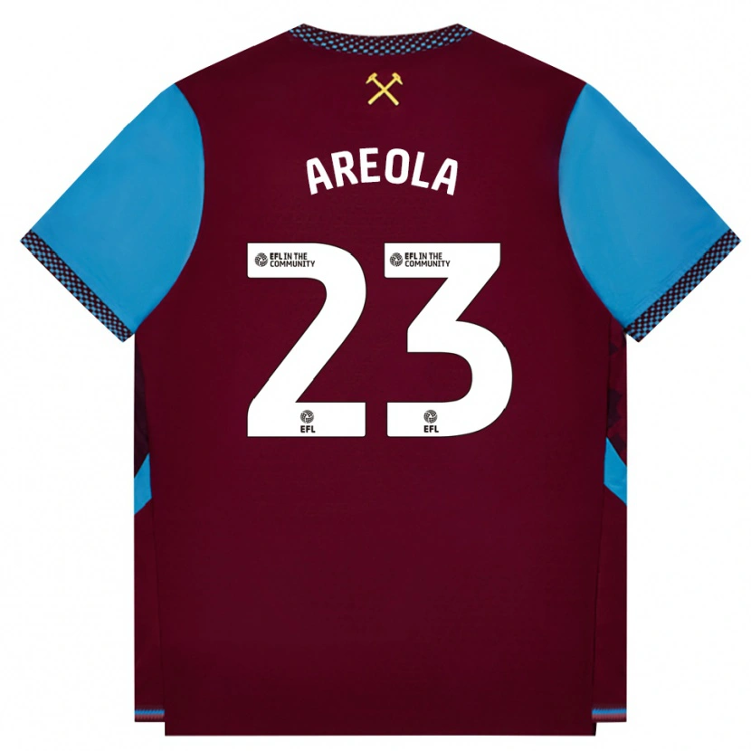 Danxen Enfant Maillot Alphonse Areola #23 Bourgogne Cornflowerblue Tenues Domicile 2026/27 T-Shirt