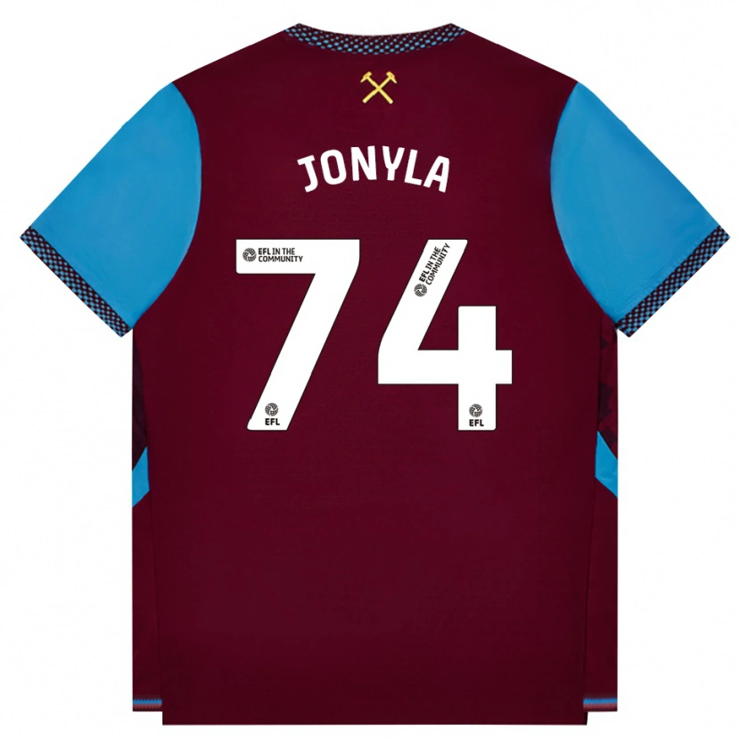 Danxen Enfant Maillot Tomas Jonyla #74 Bourgogne Cornflowerblue Tenues Domicile 2026/27 T-Shirt
