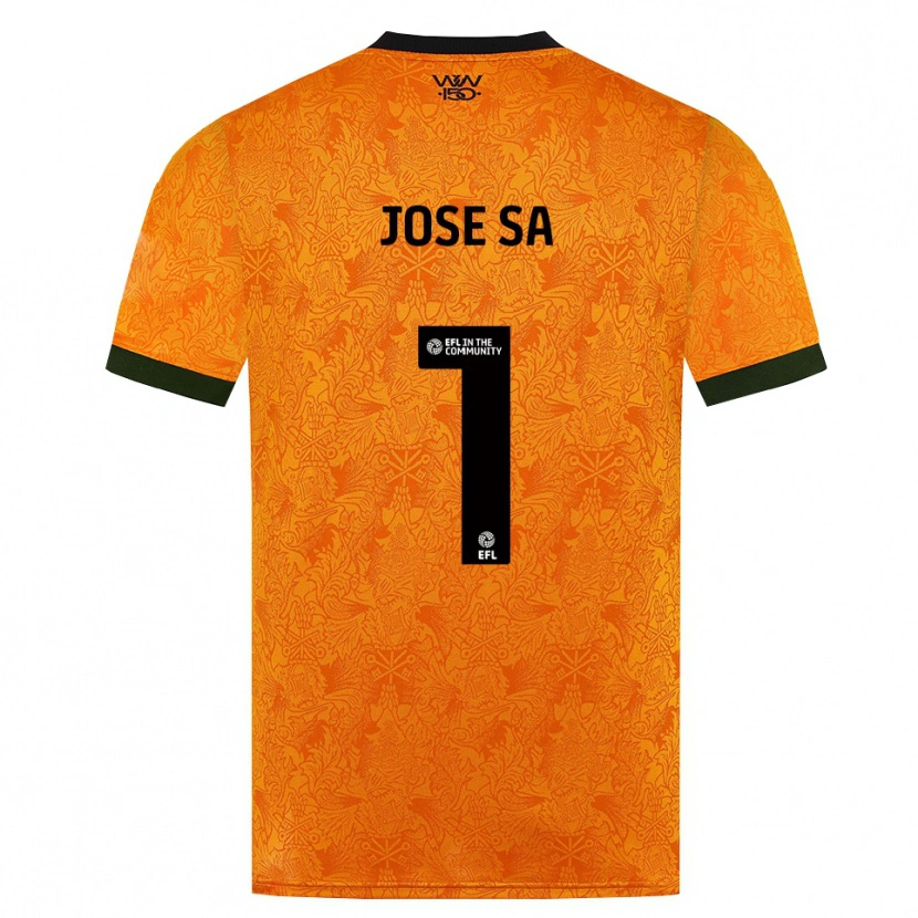 Danxen Enfant Maillot José Sá #1 Orange Noir Tenues Domicile 2026/27 T-Shirt