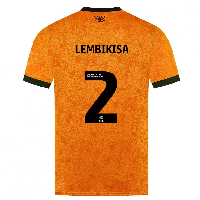 Danxen Enfant Maillot Dexter Lembikisa #2 Orange Noir Tenues Domicile 2026/27 T-Shirt