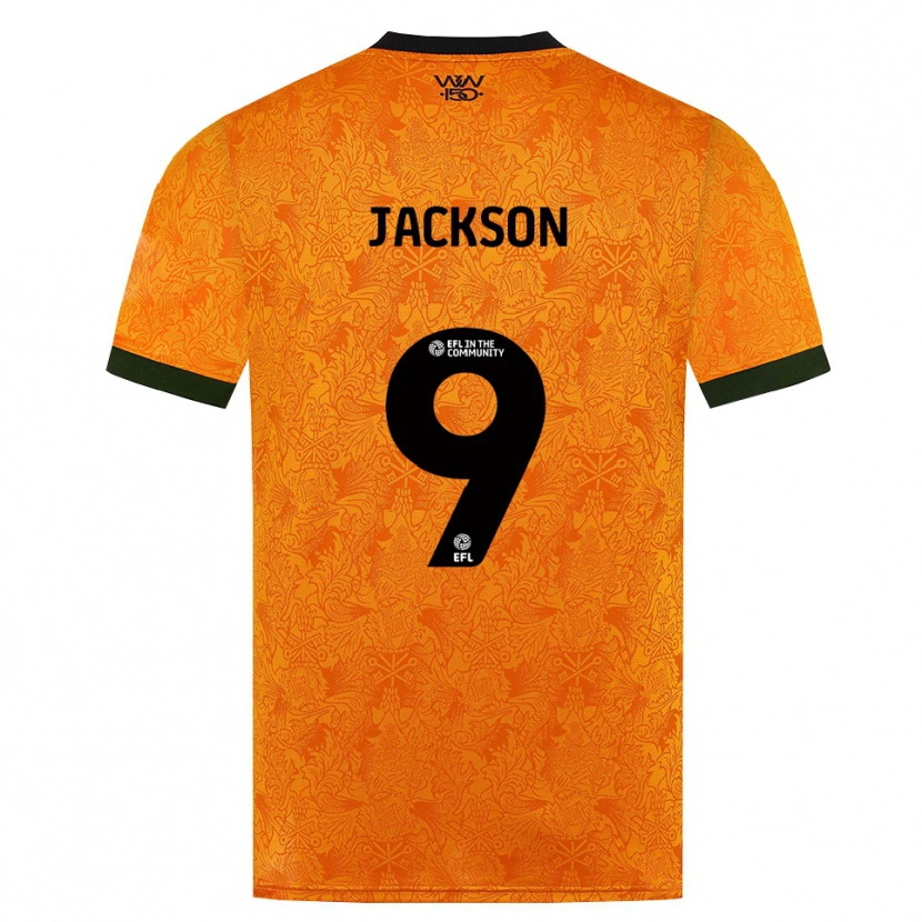 Danxen Enfant Maillot Ricky Jackson #9 Orange Noir Tenues Domicile 2026/27 T-Shirt