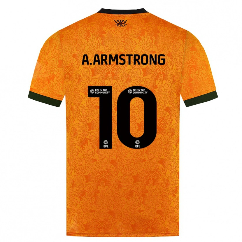 Danxen Enfant Maillot Adam Armstrong #10 Orange Noir Tenues Domicile 2026/27 T-Shirt
