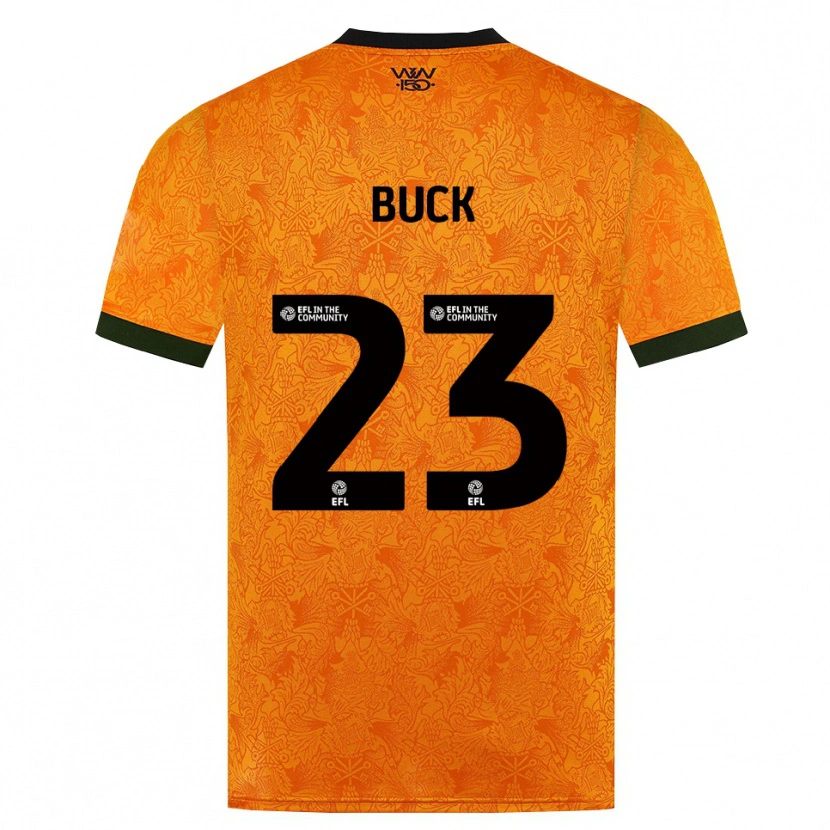 Danxen Enfant Maillot Alex Buck #23 Orange Noir Tenues Domicile 2026/27 T-Shirt