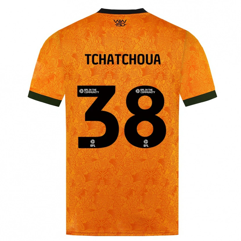 Danxen Enfant Maillot Jackson Tchatchoua #38 Orange Noir Tenues Domicile 2026/27 T-Shirt