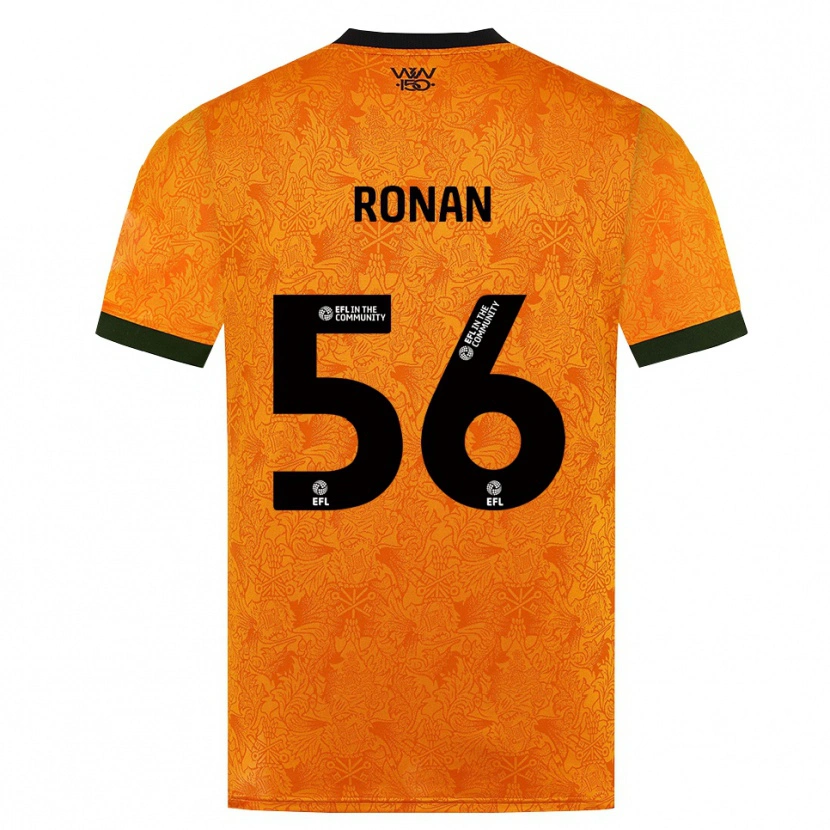 Danxen Enfant Maillot Connor Ronan #56 Orange Noir Tenues Domicile 2026/27 T-Shirt