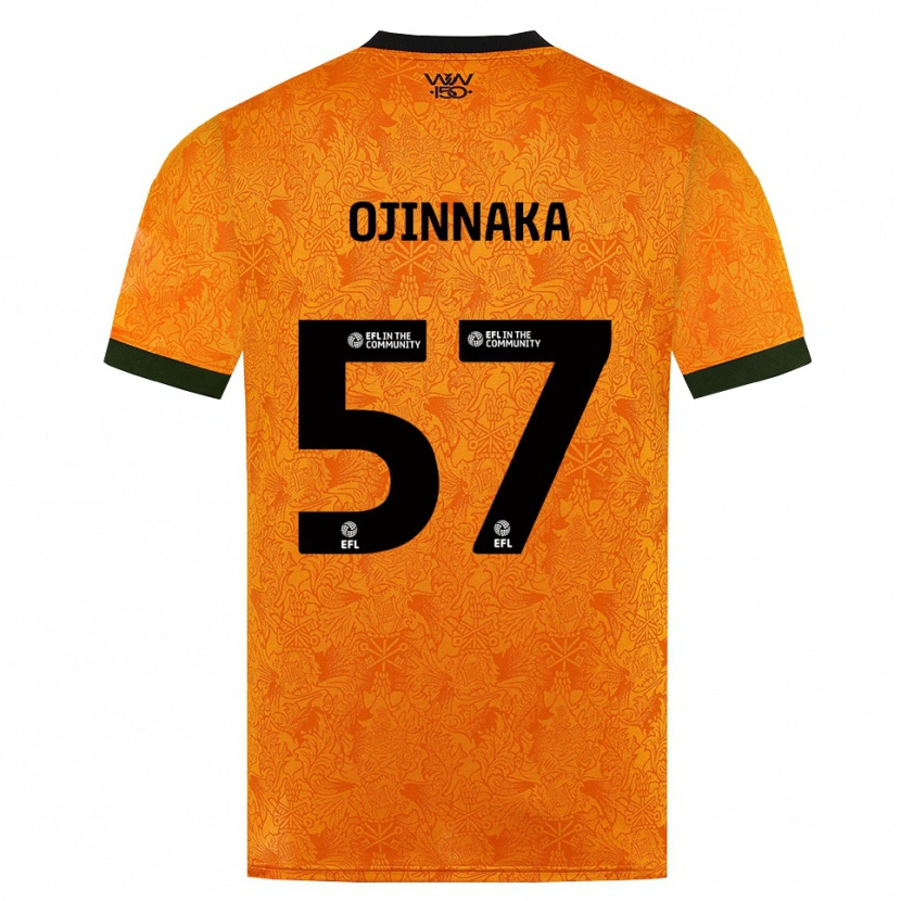 Danxen Enfant Maillot Temple Ojinnaka #57 Orange Noir Tenues Domicile 2026/27 T-Shirt