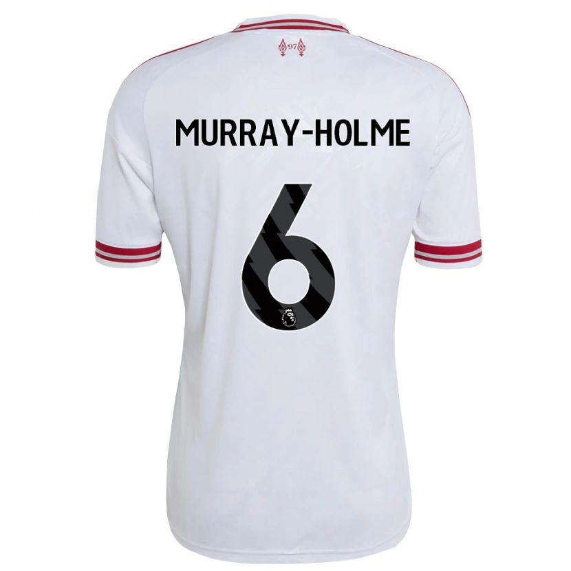 Danxen Enfant Maillot Haydn Murray-Holme #6 Rouge Blanc Tenues Extérieur 2026/27 T-Shirt