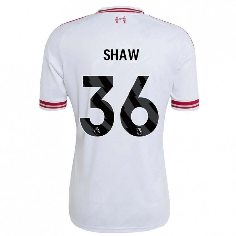 Danxen Enfant Maillot Zara Shaw #36 Rouge Blanc Tenues Extérieur 2026/27 T-Shirt
