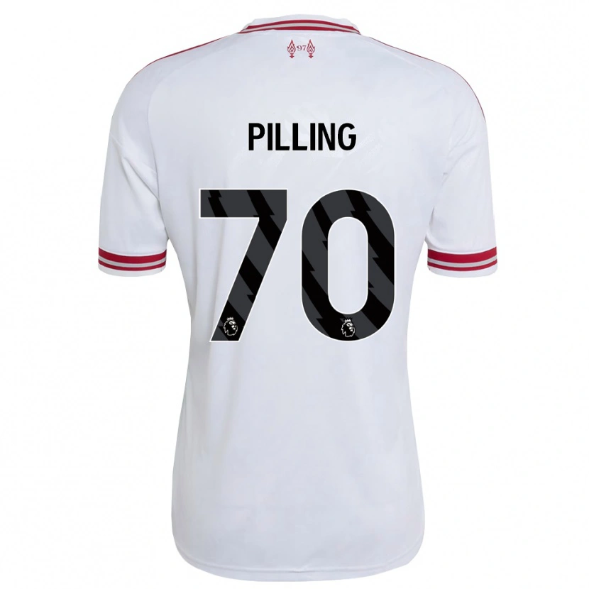 Danxen Enfant Maillot Tommy Pilling #70 Rouge Blanc Tenues Extérieur 2026/27 T-Shirt