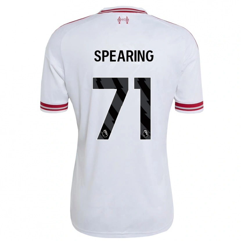 Danxen Enfant Maillot Jay Spearing #71 Rouge Blanc Tenues Extérieur 2026/27 T-Shirt