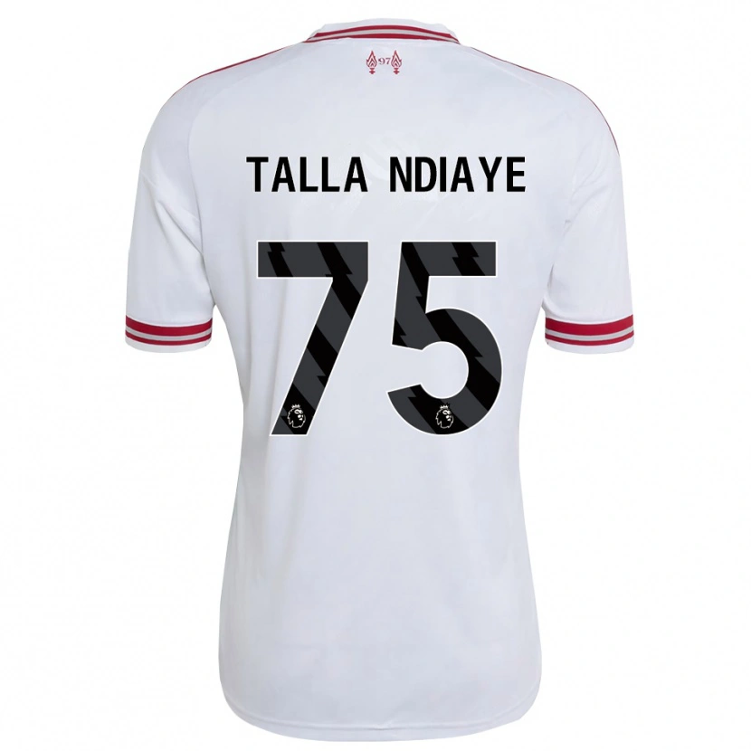 Danxen Enfant Maillot Mor Talla Ndiaye #75 Rouge Blanc Tenues Extérieur 2026/27 T-Shirt