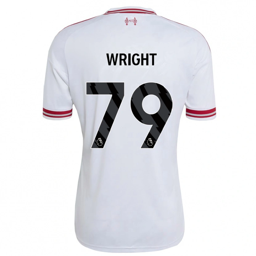 Danxen Enfant Maillot Will Wright #79 Rouge Blanc Tenues Extérieur 2026/27 T-Shirt