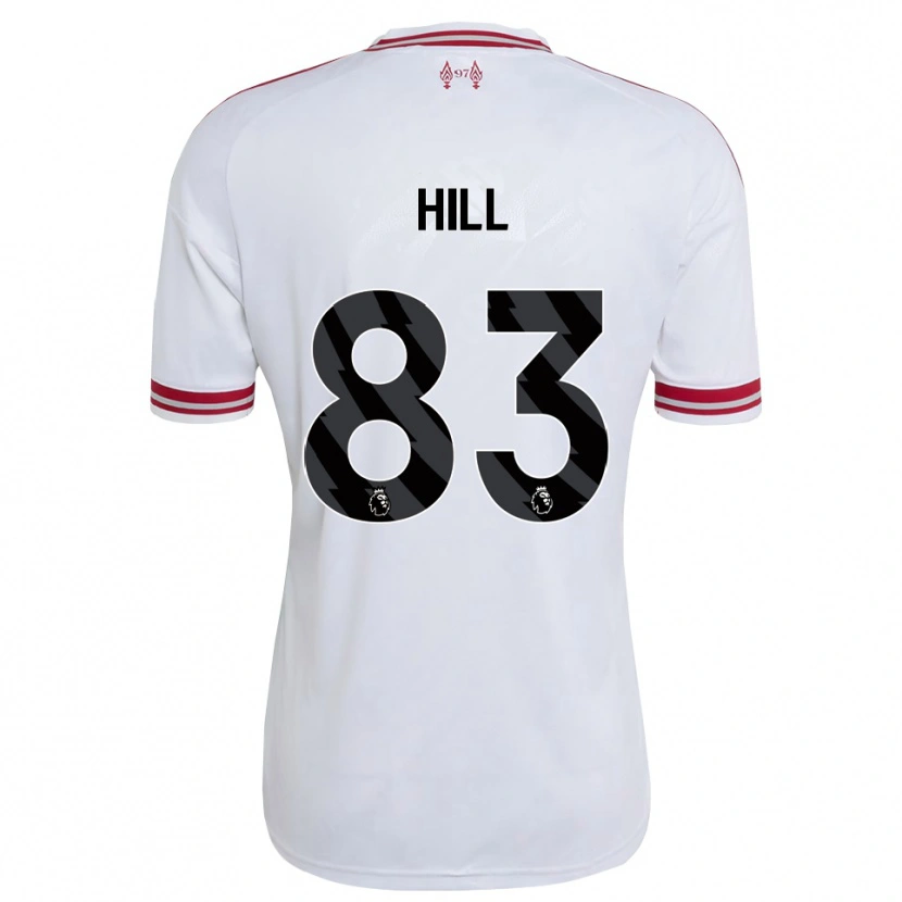 Danxen Enfant Maillot Thomas Hill #83 Rouge Blanc Tenues Extérieur 2026/27 T-Shirt